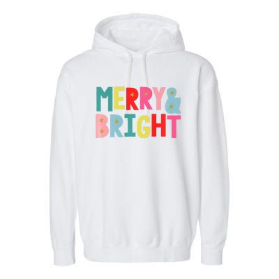 Merry And Bright Fun Colors Premium Garment-Dyed Fleece Hoodie