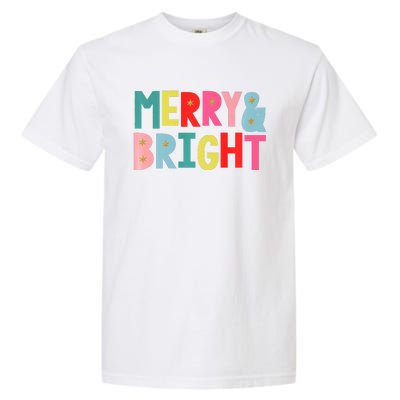 Merry And Bright Fun Colors Premium Garment-Dyed Heavyweight T-Shirt