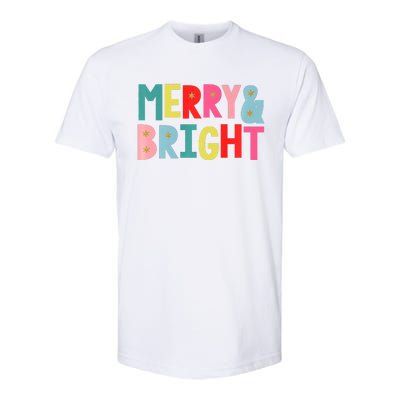 Merry And Bright Fun Colors Premium Softstyle® CVC T-Shirt