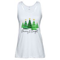 Merry And Bright Funny Christmas Tree Christmas Costume Cute Raglan Baseball Ladies Essential Flowy Tank