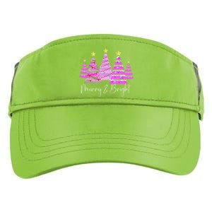 Merry And Bright Funny Christmas Tree Christmas Costume Cute Tank Top Adult Drive Performance Visor