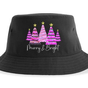 Merry And Bright Funny Christmas Tree Christmas Costume Cute Tank Top Sustainable Bucket Hat