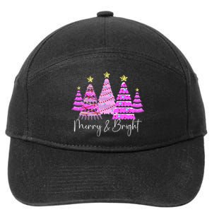 Merry And Bright Funny Christmas Tree Christmas Costume Cute Tank Top 7-Panel Snapback Hat