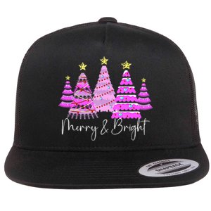 Merry And Bright Funny Christmas Tree Christmas Costume Cute Tank Top Flat Bill Trucker Hat