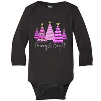 Merry And Bright Funny Christmas Tree Christmas Costume Cute Tank Top Baby Long Sleeve Bodysuit