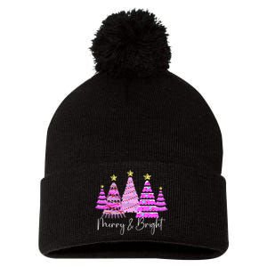 Merry And Bright Funny Christmas Tree Christmas Costume Cute Tank Top Pom Pom 12in Knit Beanie