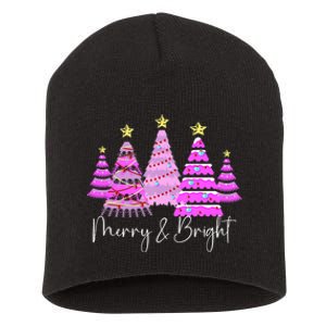 Merry And Bright Funny Christmas Tree Christmas Costume Cute Tank Top Short Acrylic Beanie