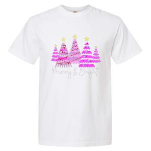 Merry And Bright Funny Christmas Tree Christmas Costume Cute Tank Top Garment-Dyed Heavyweight T-Shirt