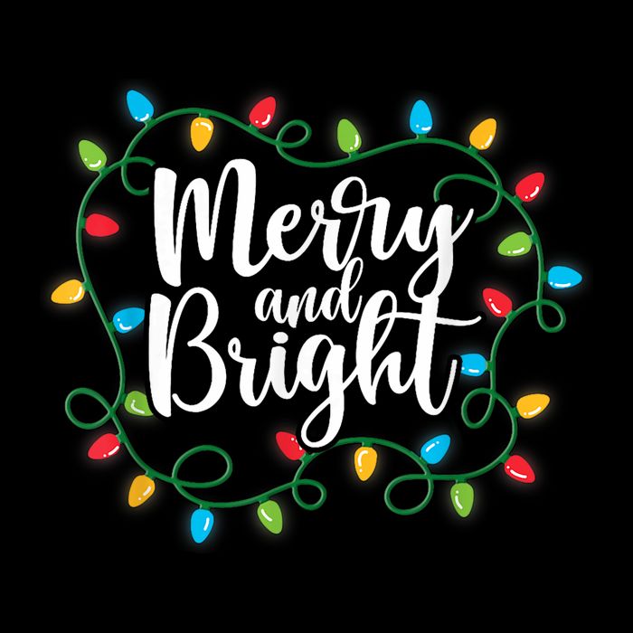 Merry And Bright Funny Family Matching Christmas Outfit Performance Shirt