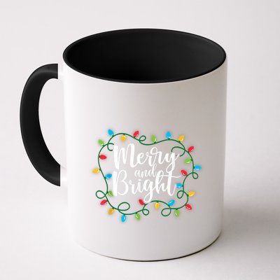 Merry And Bright Funny Family Matching Christmas Outfit Mug