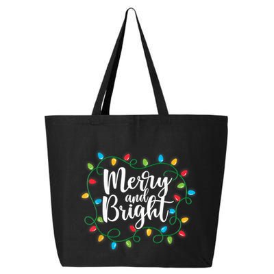 Merry And Bright Funny Family Matching Christmas Outfit 25L Jumbo Tote