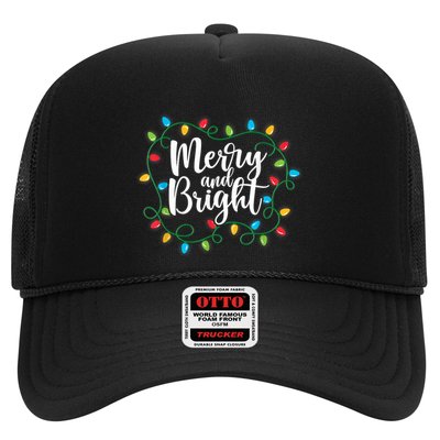 Merry And Bright Funny Family Matching Christmas Outfit Trucker Hat