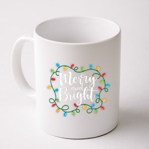 Merry And Bright Funny Family Matching Christmas Outfit Coffee Mug