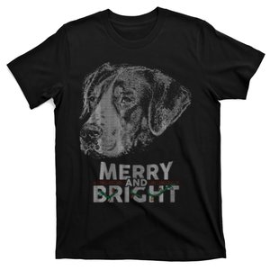 Merry And Bright Greater Swiss Mountain Dog T-Shirt