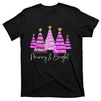 Merry And Bright Leopard Christmas Tree Christmas Costume Long Sleeve T-Shirt