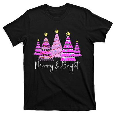 Merry And Bright Leopard Christmas Tree Christmas Costume Long Sleeve T-Shirt