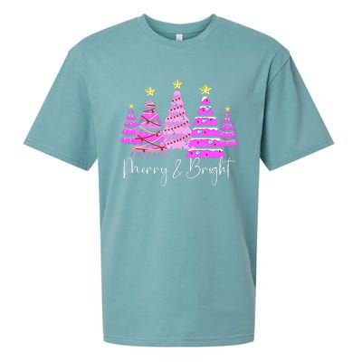 Merry And Bright Leopard Christmas Tree Christmas Costume Long Sleeve Sueded Cloud Jersey T-Shirt