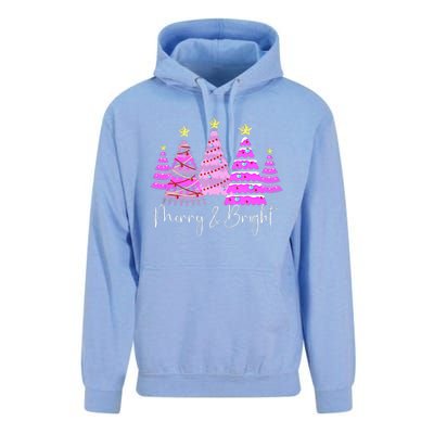 Merry And Bright Leopard Christmas Tree Christmas Costume Long Sleeve Unisex Surf Hoodie