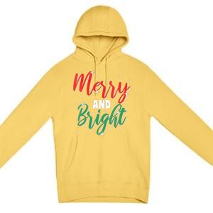 Merry And Bright Amazing Xmas Funny Family Christmas Holiday Vneck Premium Pullover Hoodie