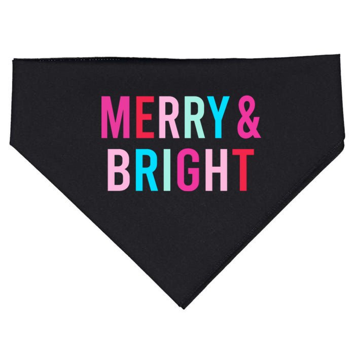 Merry And Bright Matching Mother Daughter Christmas Outfits USA-Made Doggie Bandana