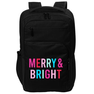 Merry And Bright Matching Mother Daughter Christmas Outfits Impact Tech Backpack