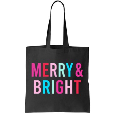 Merry And Bright Matching Mother Daughter Christmas Outfits Tote Bag