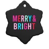 Merry And Bright Matching Mother Daughter Christmas Outfits Ceramic Star Ornament