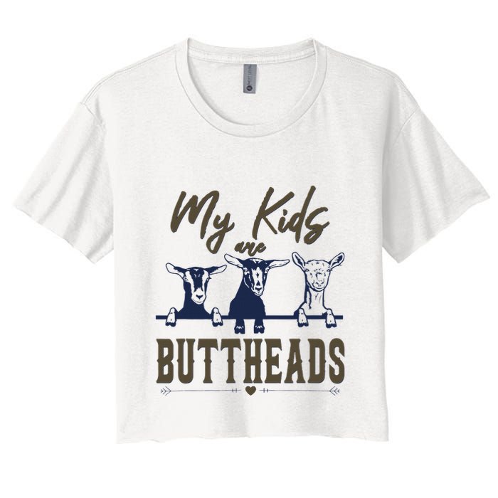 My Are Buttheads Funny Crop Top