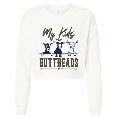 My Are Buttheads Funny Cropped Pullover Crew