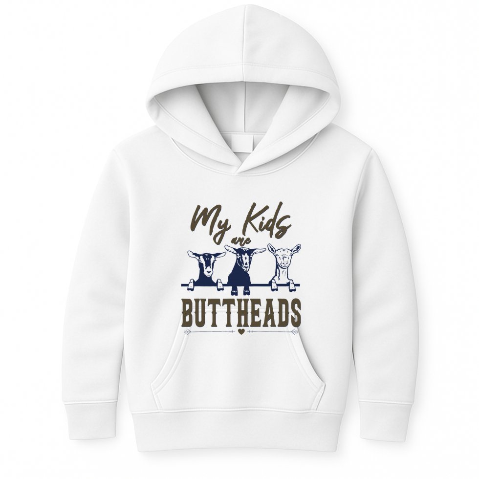My Are Buttheads Funny Kids Hoodie