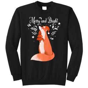 Merry And Bright Merry Christmas Santa Gnomes Squad Graphic Premium Sweatshirt