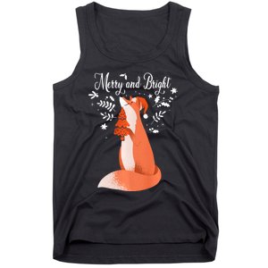 Merry And Bright Merry Christmas Santa Gnomes Squad Graphic Premium Tank Top