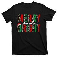 Merry And Bright Christmas Merry And Bright Vneck T-Shirt