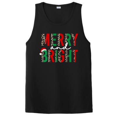 Merry And Bright Christmas Merry And Bright Vneck PosiCharge Competitor Tank