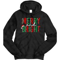 Merry And Bright Christmas Merry And Bright Vneck Tie Dye Hoodie