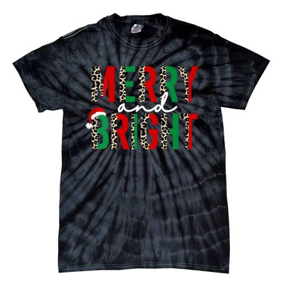 Merry And Bright Christmas Merry And Bright Vneck Tie-Dye T-Shirt