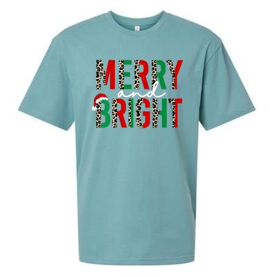 Merry And Bright Christmas Merry And Bright Vneck Sueded Cloud Jersey T-Shirt