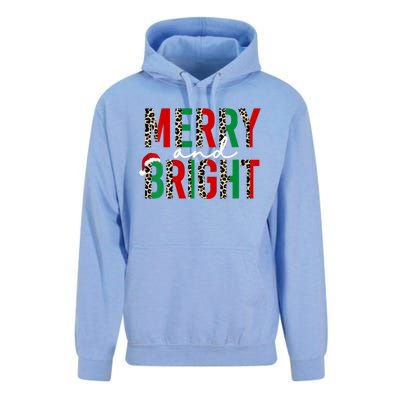 Merry And Bright Christmas Merry And Bright Vneck Unisex Surf Hoodie