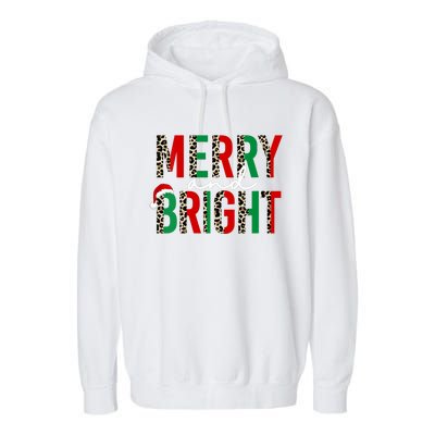 Merry And Bright Christmas Merry And Bright Vneck Garment-Dyed Fleece Hoodie