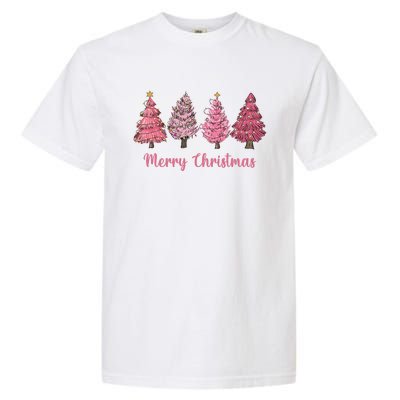 Merry And Bright Christmas Tree Christmas Tree Long Sleeve Garment-Dyed Heavyweight T-Shirt