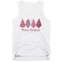 Merry And Bright Christmas Tree Christmas Tree Long Sleeve Tank Top