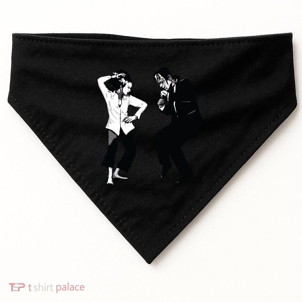 Monster And Bride Dancing Halloween USA-Made Doggie Bandana