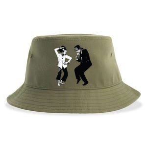 Monster And Bride Dancing Halloween Sustainable Bucket Hat