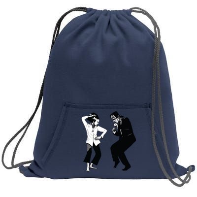 Monster And Bride Dancing Halloween Sweatshirt Cinch Pack Bag