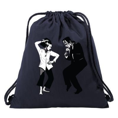 Monster And Bride Dancing Halloween Drawstring Bag