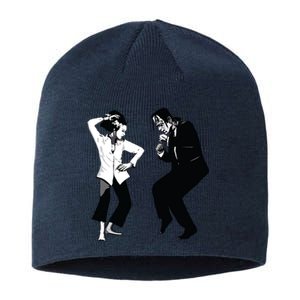 Monster And Bride Dancing Halloween Sustainable Beanie