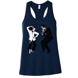 Monster And Bride Dancing Halloween Women's Racerback Tank