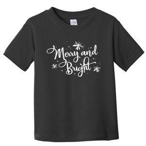 Merry And Bright Vneck Toddler T-Shirt