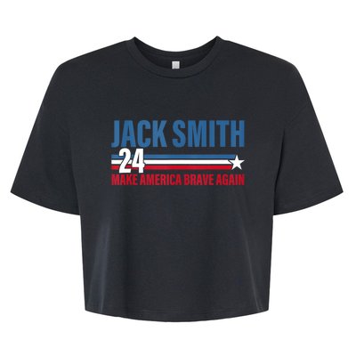 Make America Brave Again Jack Smith Fan Club 2024 Bella+Canvas Jersey Crop Tee