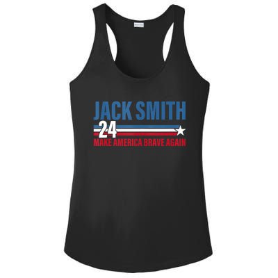 Make America Brave Again Jack Smith Fan Club 2024 Ladies PosiCharge Competitor Racerback Tank